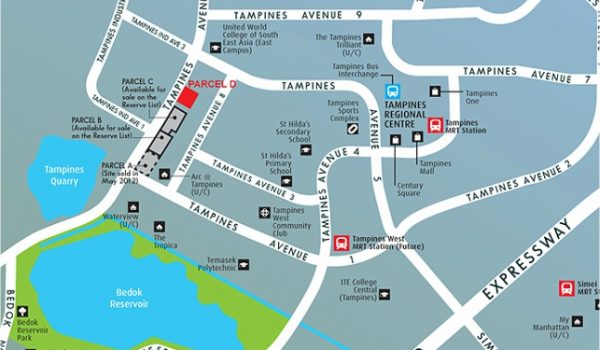 Alps Residences @Tampines Ave 10 map