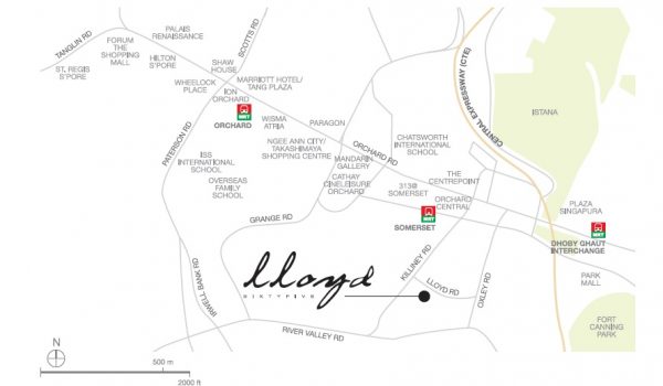 Lloyd Sixtyfive location map