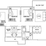 Signature at yishun EC floor plan 3-Bedroom