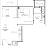Sturdee Residences Floor Plan 1 Bedroom