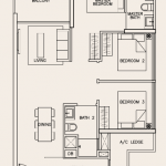 TRE Residences Showroom 3 Bedroom FLoor Plan