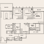 TRE Residences Showroom 4 Bedrooms Floor Plan