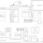 The Visionaire EC Floor Plan C1 3BR