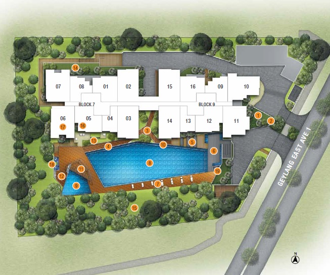 Tre Residences Site map