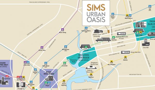 Sims Urban Oasis showflat Location